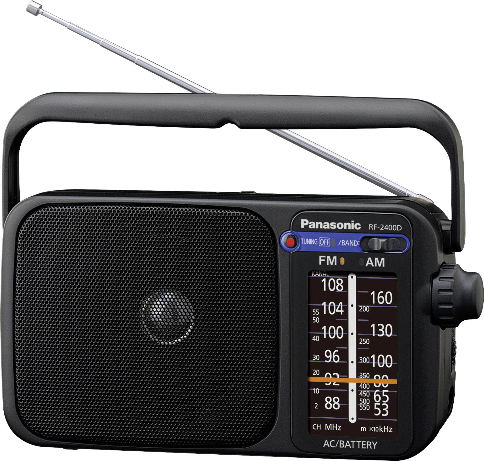 Panasonic RF-2400DEG Radio portative FM FM noir