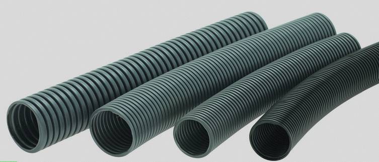 HELU 93782 HELUcond PE-B Beschermslang (ribbelslang) Grijs 28.50 mm 25 m