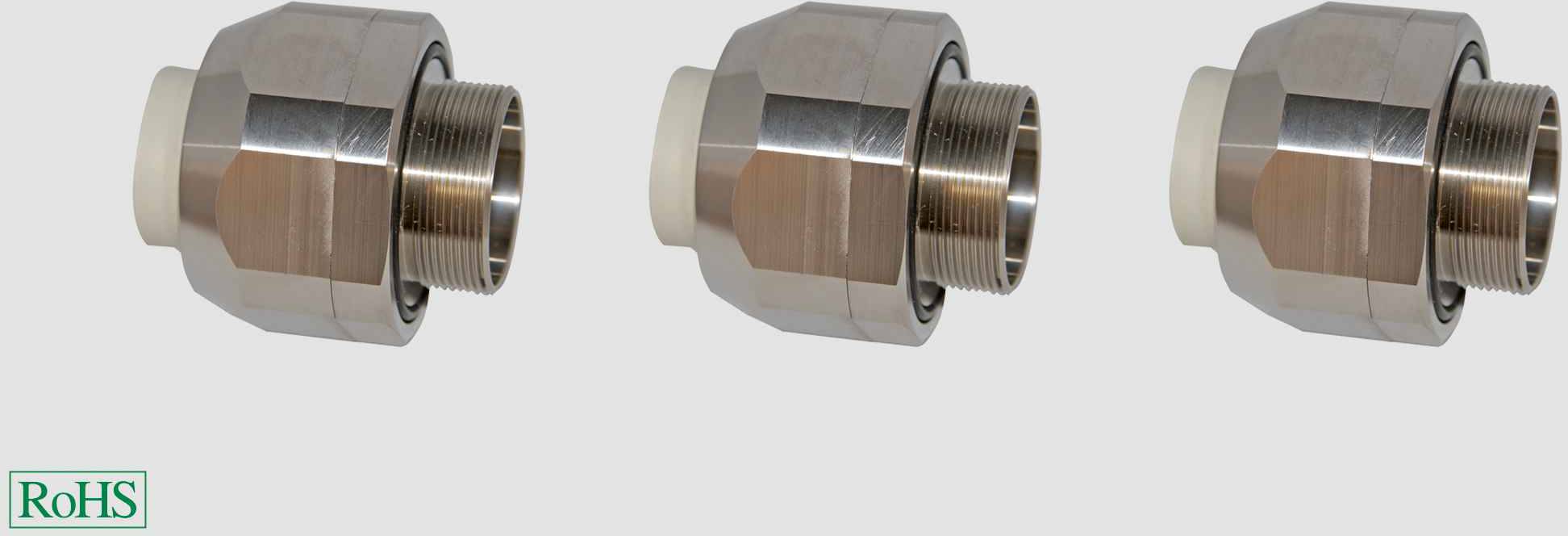 HELU 905059 Slangbevestiging Zilver M32 Recht 5 stuk(s)