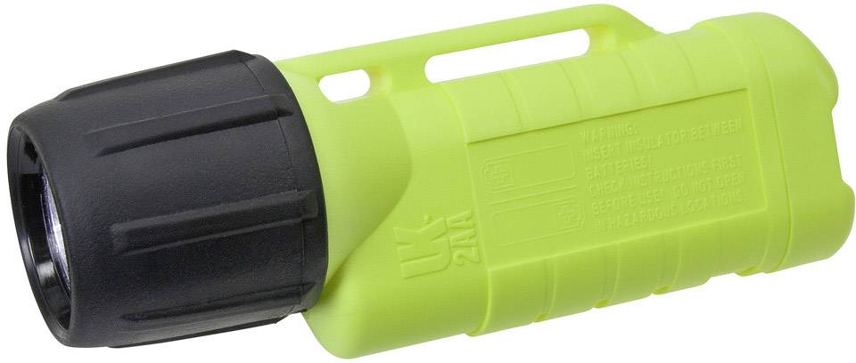 Kompaktna, zeleno-crna džepna baterija pogodna za upotrebu pod vodom, čvrstog kućišta i ergonomskog rukohvata.