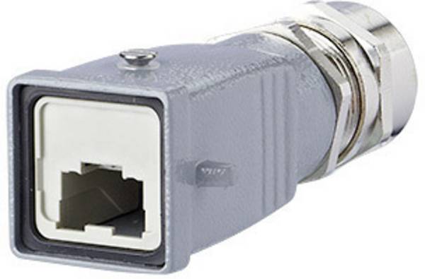 Metz Connect METZ CONNECT - BTR E-DAT Industry IP67 V5 metal plug housing  1401065000ME konektorsko kućište    siva 1 St.