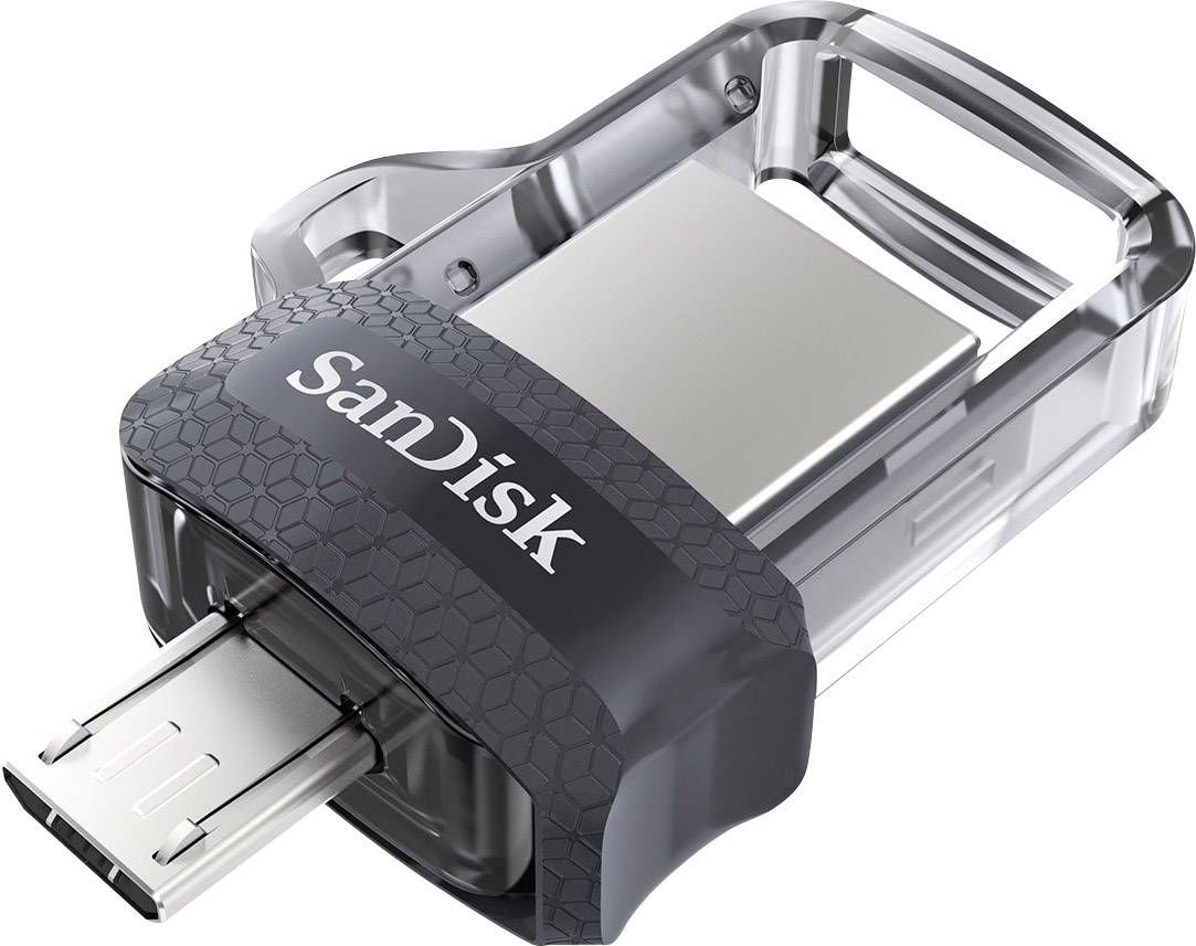 SanDisk Ultra® Dual Drive m3.0 Mémoire supplémentaire USB pour smartphone/tablette multicolore 128 GB USB 3.1 (Gen 1)
