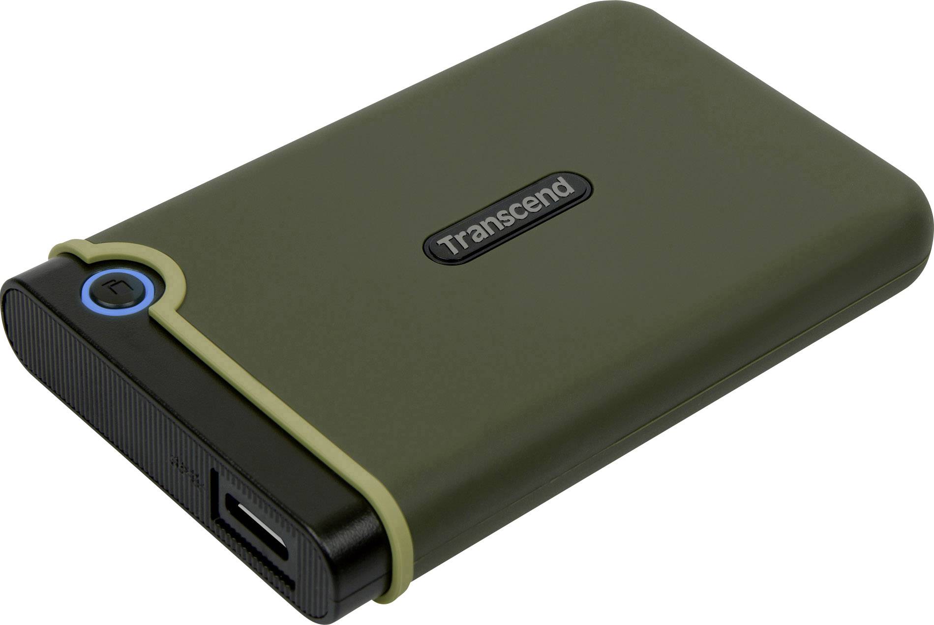 Transcend StoreJet® 25M3G 2 TB Disque dur externe 2,5 USB 3.1 (2è gén.) vert militaire TS2TSJ25M3G