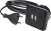 interBär 9016-004.81 2-struki USB utičnica za punjenje s USB-om IP20 crna