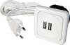 interBär 9016-008.81 2-struki USB utičnica za punjenje s USB-om IP20 bijela