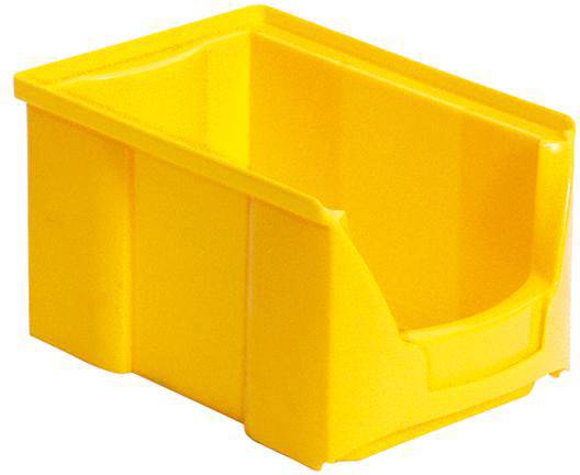BRB Lagertechnik 977414 Zichtbak Geschikt voor levensmiddelen (l x b x h) 230 x 145 x 125 mm Geel 25 stuk(s)