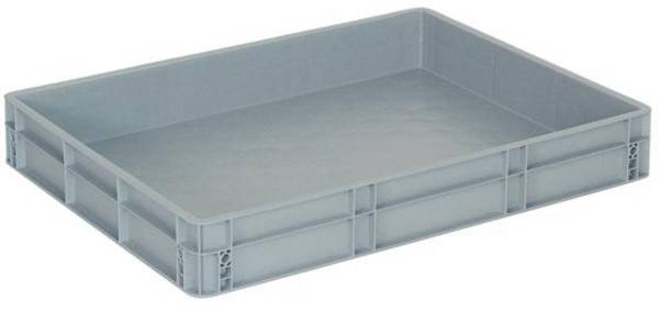 BRB Lagertechnik  1658312    spremnik za slaganje    pogodna za hranu  (D x Š x V) 800 x 600 x 120 mm  siva  1 St.