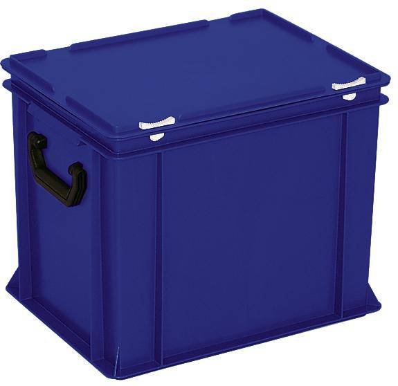 BRB Lagertechnik 1658505 Stapelbak Geschikt voor levensmiddelen (l x b x h) 400 x 300 x 335 mm Blauw 1 stuk(s)