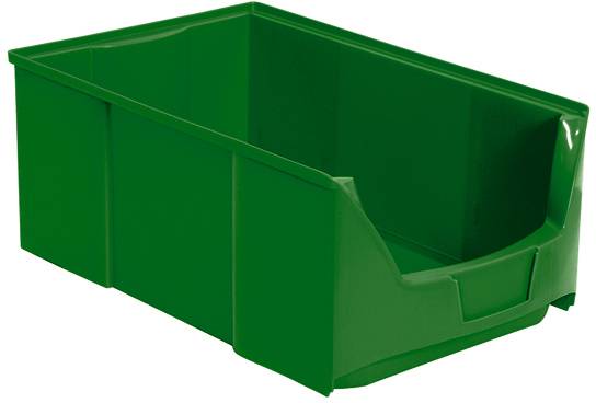BRB Lagertechnik 977516 Zichtbak Voedselverwerking Geschikt voor levensmiddelen (l x b x h) 510 x 300 x 200 mm Groen 6 stuk(s)