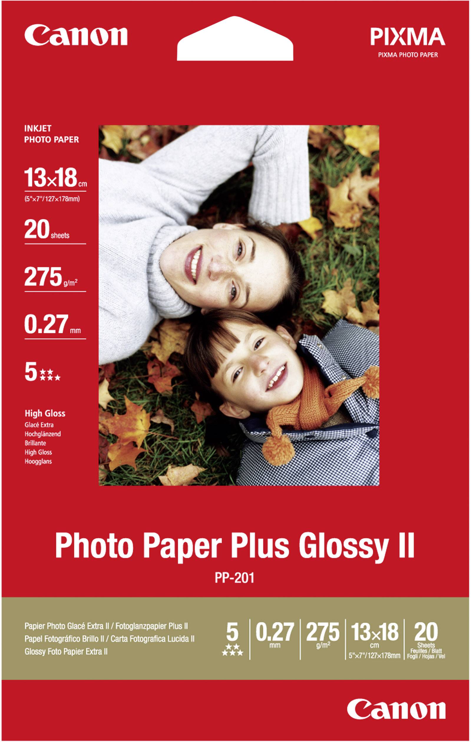 Pakiranja Canon Foto-Papira Plus Glossy II, 20 listova, 13x18 cm, visoki sjaj, pogodan za PIXMA pisače. Slika žene i djeteta.