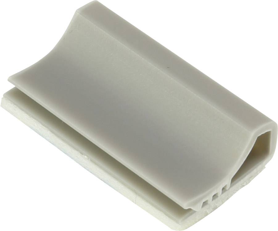 TRU COMPONENTS Bevestigingssokkel TC-6645728 Voor lintkabel Lichtgrijs 100 stuk(s)
