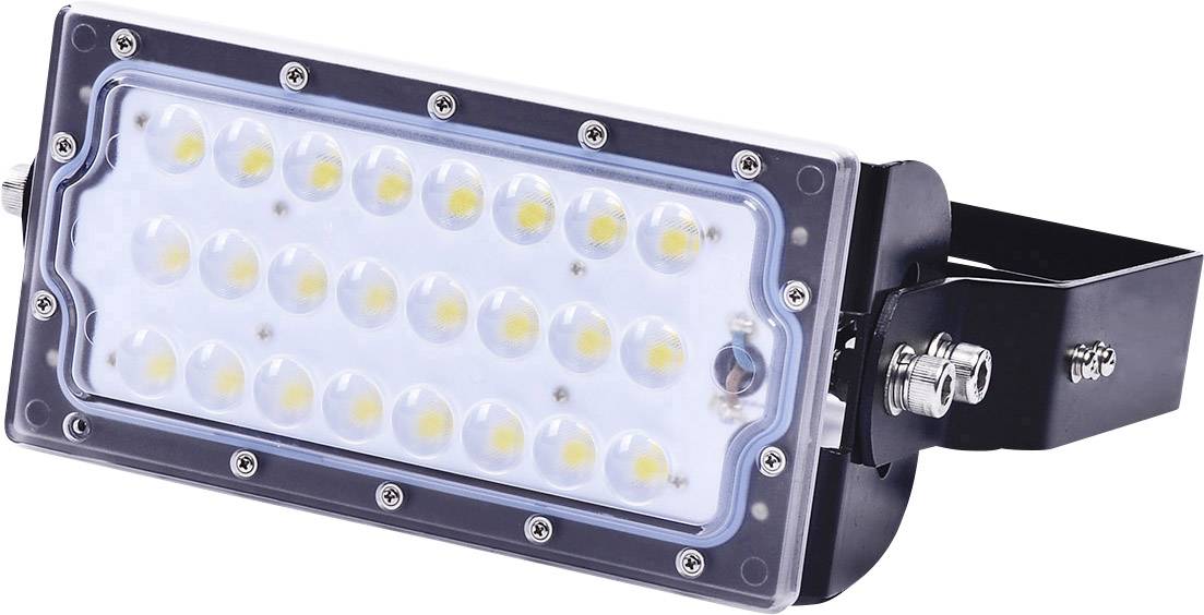 Pravokutni LED reflektor s 24 žute LED diode u prozirnom kućištu. Koristi se za vanjsku rasvjetu.