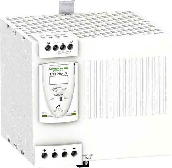 Schneider Electric ABL8RPM24200 DIN-napajanje (DIN-letva)  24 V/DC 20 A 480 W   Content 1 St.