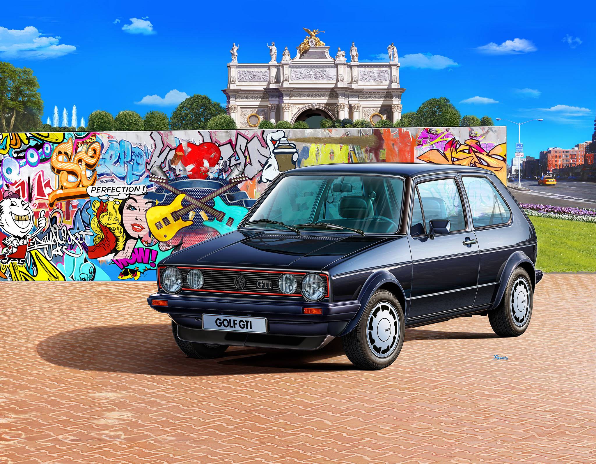 Revell 05694 35 Years VW Golf GTI Pirelli Auto (bouwpakket) 1:24