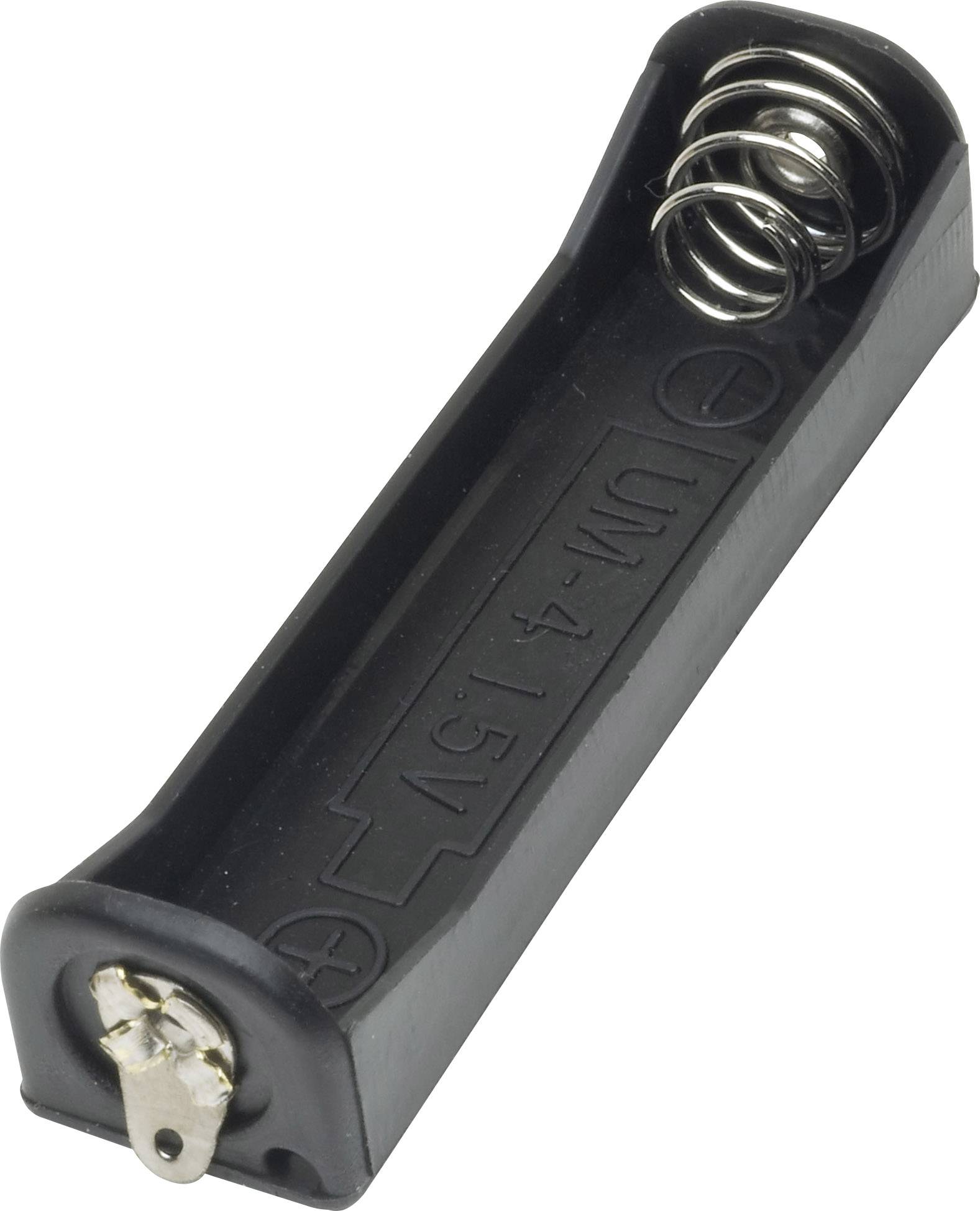 TRU COMPONENTS BH411-3D Batterijhouder Aantal cellen: 1 AAA (potlood) Soldeeraansluiting