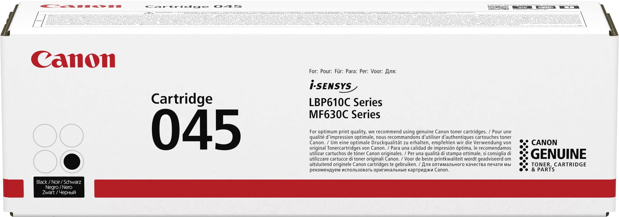 Bijeli paket Canon toner kartridža 045 za pisačke serije LBP610C i MF630C. Sadrži originalne toner kasete.