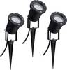 Paulmann 98897 LED vrtni reflektor 3-dijelni komplet LED GU10 10.5 W crna