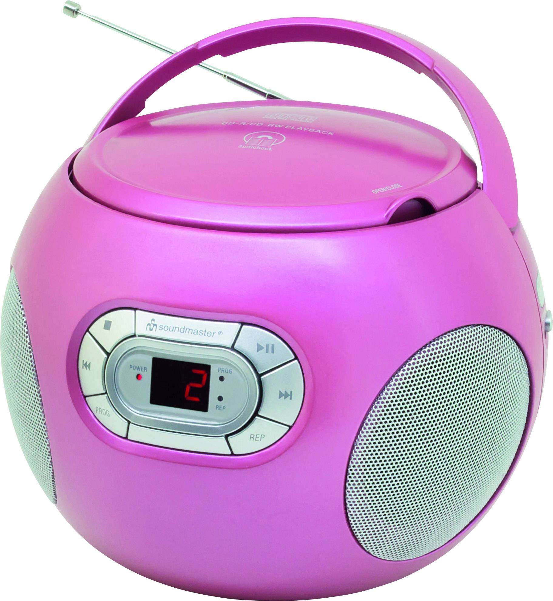 soundmaster SCD2120PI CD radio UKW (1014) AUX, CD ružičasta