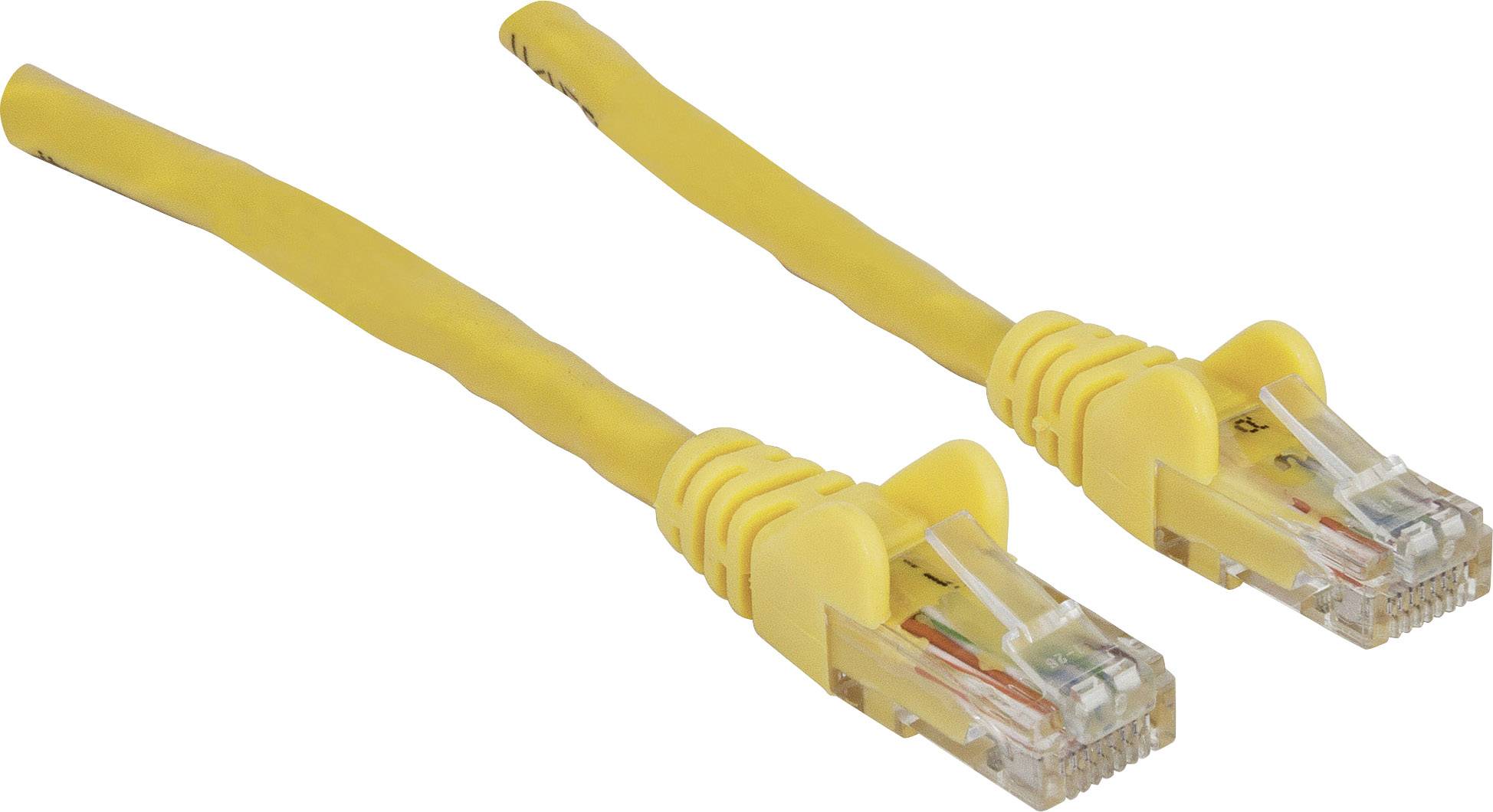 Intellinet 342353 RJ45 Netwerkkabel, patchkabel CAT 6 U/UTP 1.50 m Geel 1 stuk(s)
