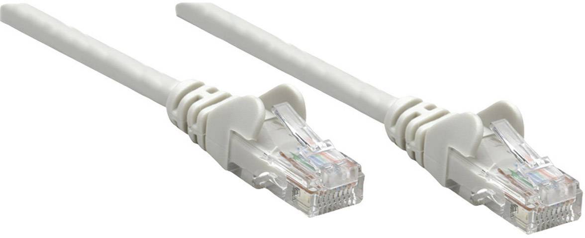 Intellinet 317108 RJ45 Netwerkkabel, patchkabel CAT 6A S/FTP 1.00 m Grijs Afgeschermd (enkel), Afscherming totaal, Halogeenvrij 1 stuk(s)