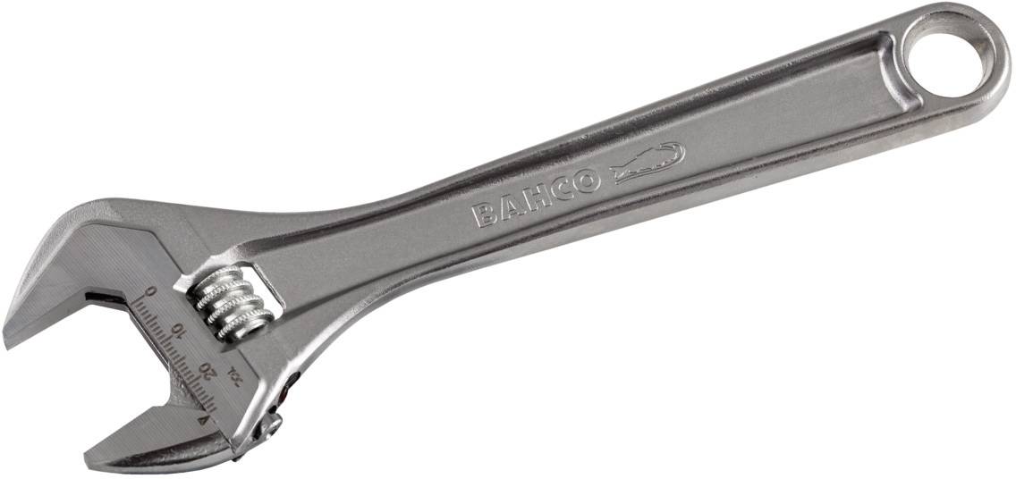Podesivi ključ za vijke izrađen od metala s jasno vidljivim mehanizmom podešavanja i ergonomskom ručkom.