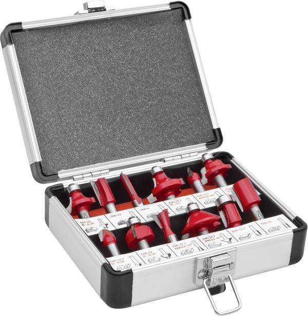 Holzmann Maschinen OFS12 set za glodanje       Promjer osovine 8 mm 12-dijelni