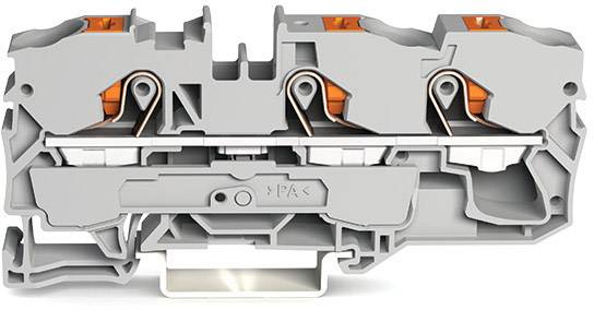 WAGO 2210-1301 prolazna stezaljka 10 mm Push-In stezaljka siva 25 St. Piece