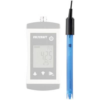 Digitalni pH-metar od Voltcrafta s plavom elektrodom pokazuje pH vrijednost od 4,25 i temperaturu od 25°C.