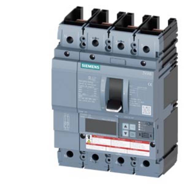 Siemens 3VA6110-8JP41-2AA0 učinski prekidač 1 St. Područje podešavanja (Struja): 40 - 100 A Preklopni napon (maks.): 600 V/AC (Š x V x D) 140 x 198 x 86 mm
