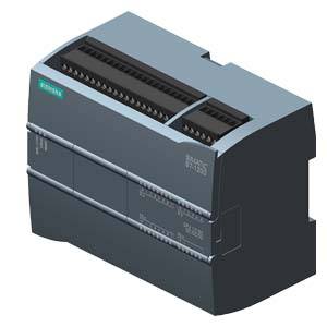 Sivi, pravokutni elektronički uređaj s priključcima na vrhu, označen kao 'SIMATIC S7-1200' tvrtke Siemens.