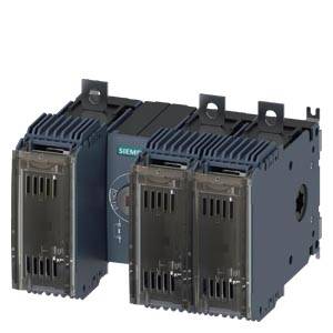 Električki kontaktor tvrtke Siemens s tri glavna kontakta, crnim kućištem i mogućnostima montaže gore.