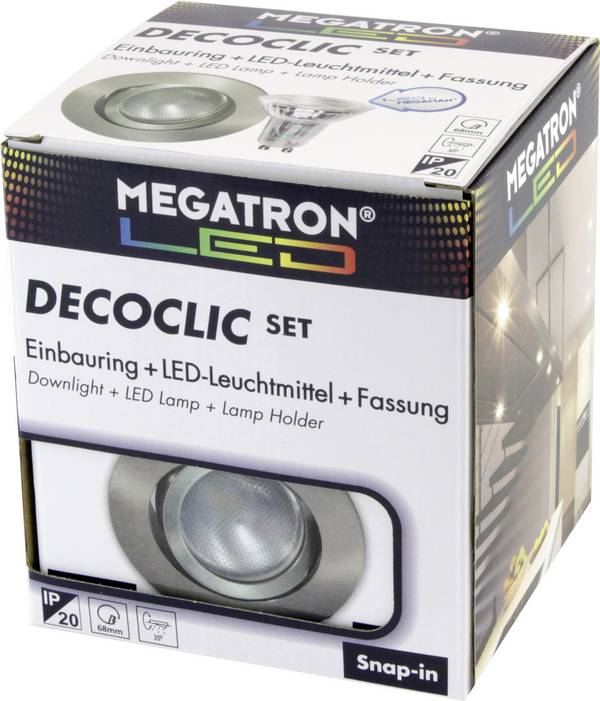 Megatron MT75403 MT75403 ugrađeno svjetlo   LED GU10, GU5.3 4.5 W željezna