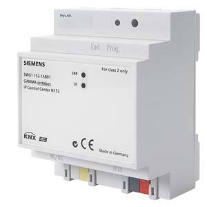 Kontrolni centar Siemens KNX IP N152, montiran na zidu. Glavna komponenta za pametno upravljanje zgradama.