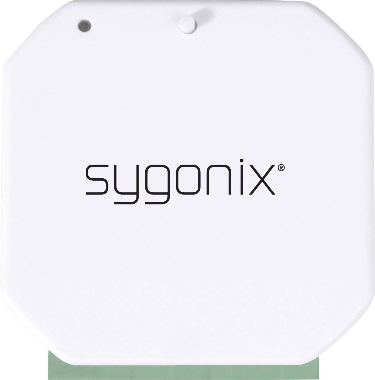 Bijeli uređaj s robnom markom 'sygonix' na prednjoj strani.