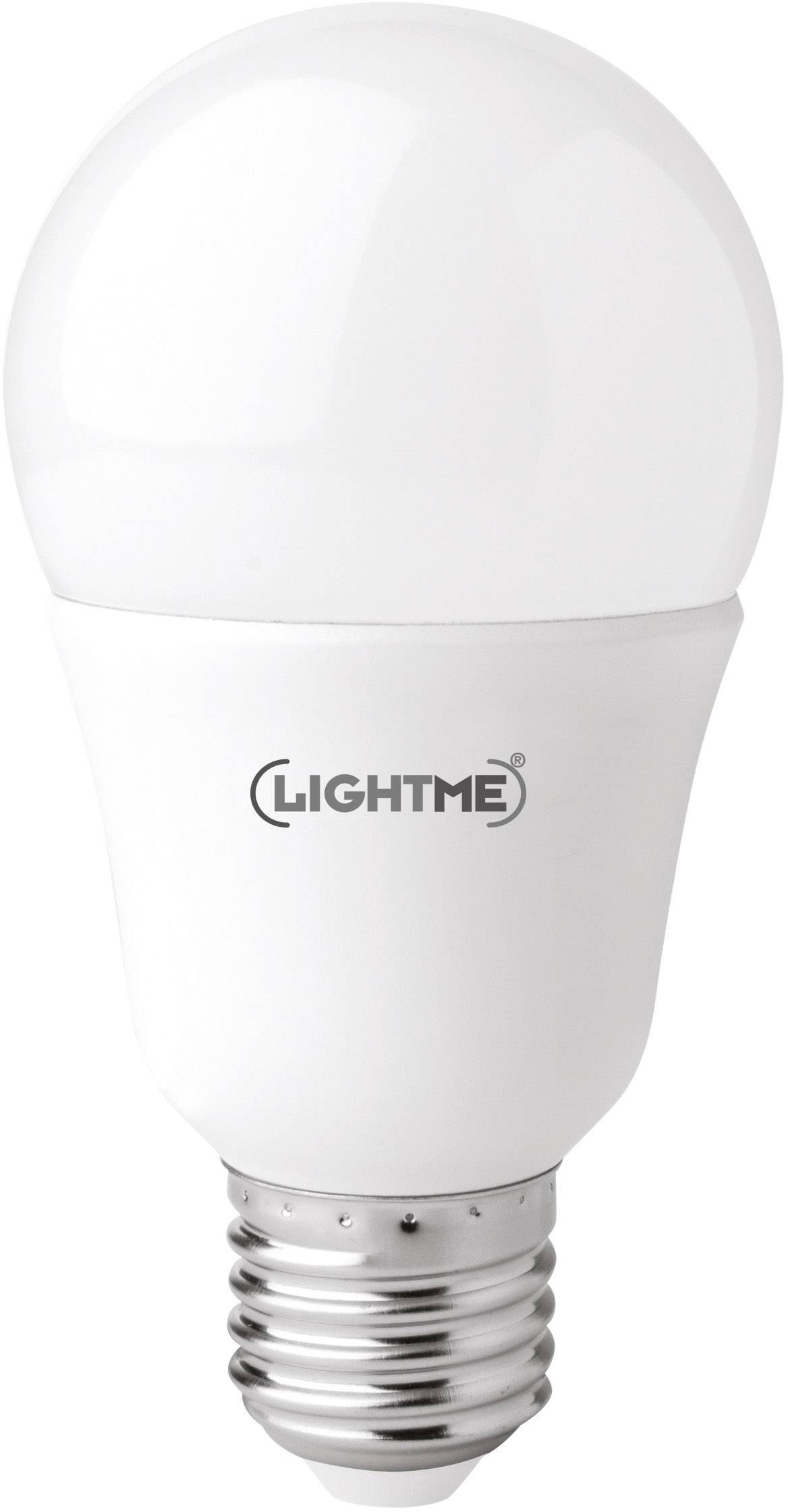 Bijela LED žarulja u obliku kapi s srebrnom bazom i natpisom 'Lightme' na prednjoj strani.