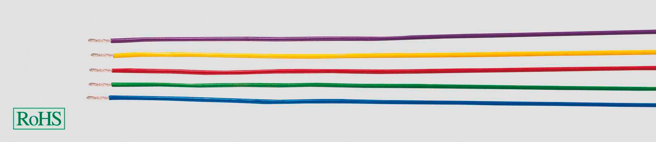 HELU 26441 Enkele ader LiYv 1 x 0.50 mm² Rood 100 m
