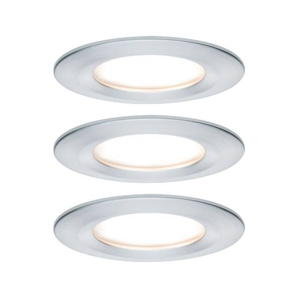 Paulmann Nova ugradno svjetlo za kupaonicu 3-dijelni komplet LED  LED 18 W IP44 aluminij (okrečen)