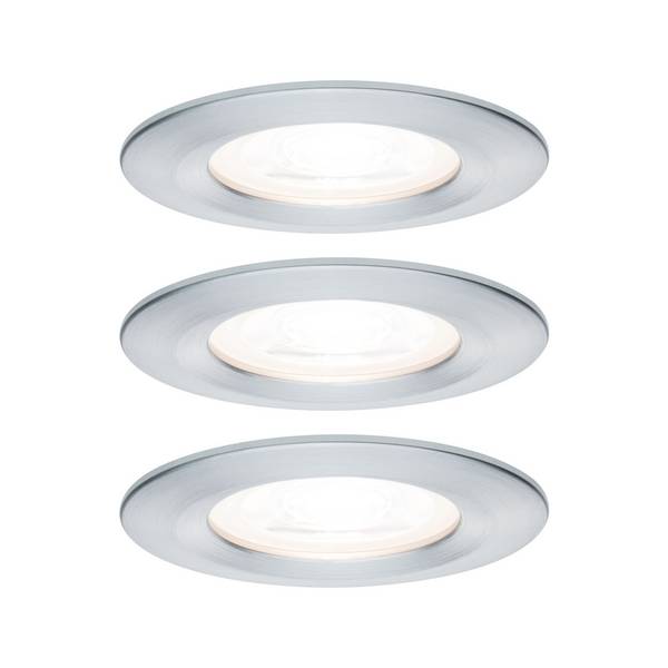 Paulmann  ugradno svjetlo za kupaonicu 3-dijelni komplet   GU10 19.5 W  aluminij (okrečen)