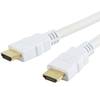 TECHly HDMI priključni kabel RJ45 utikač 10.00 m bijela ICOC-HDMI-4-100WH audio povratni kanal (arc), trostruko zaštićen, 4K UHD HDMI kabel