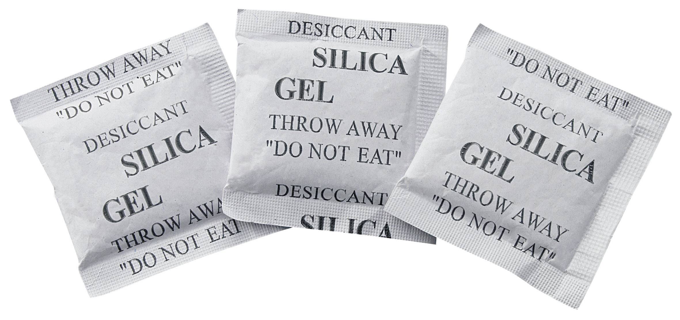 Silicagel-zakjes 1 g (l x b x h) 40 x 30 x 3 mm Transparant Silicagel 250 stuk(s) afbeelding