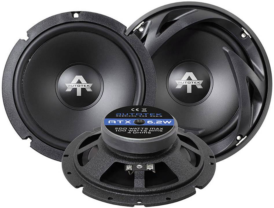 Autotek ATX 6.2W Breedband inbouwluidspreker 200 W Inhoud: 1 stuk(s)