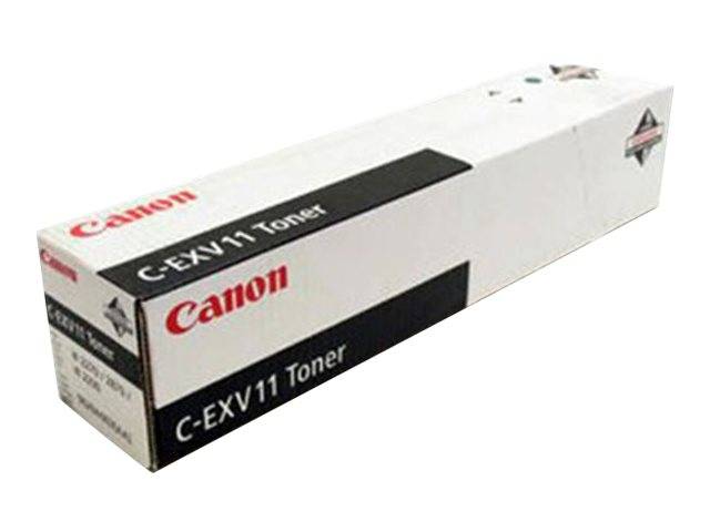 Bijela kartonska ambalaža s crnim i crvenim tekstom koja prikazuje Canon C-EXV11 toner.