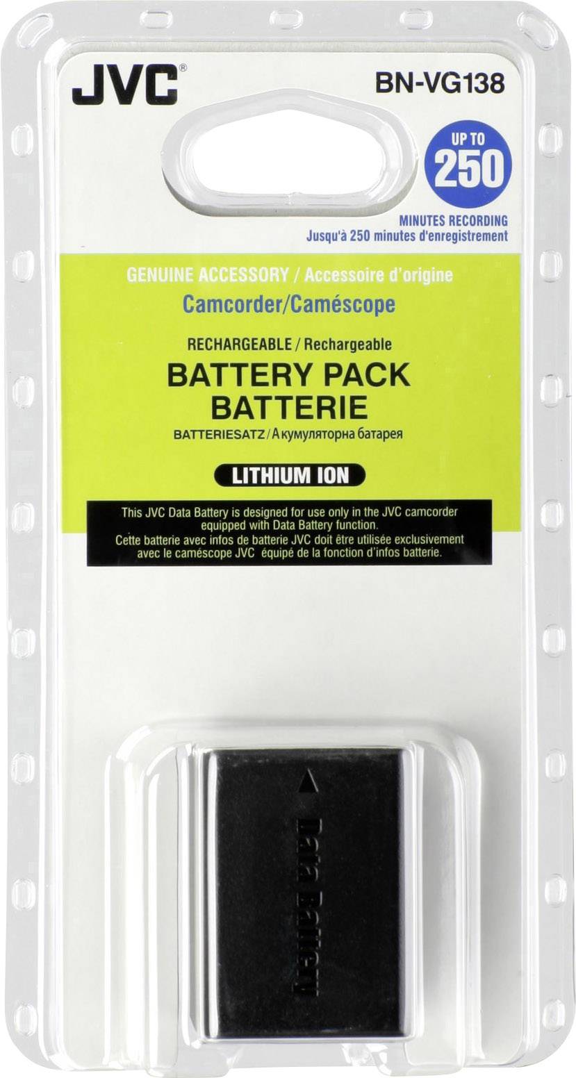 JVC BN-VG138 kamera-akumulator Zamjenjuje originalnu akU. bateriju BN-VG138 3.7 V 3800 mAh-1