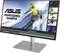 Računalni zaslon prikazuje obrađenu sliku skijaša na zasnježenom terenu, s natpisom 'ASUS Professional Monitor' u gornjem lijevom kutu.