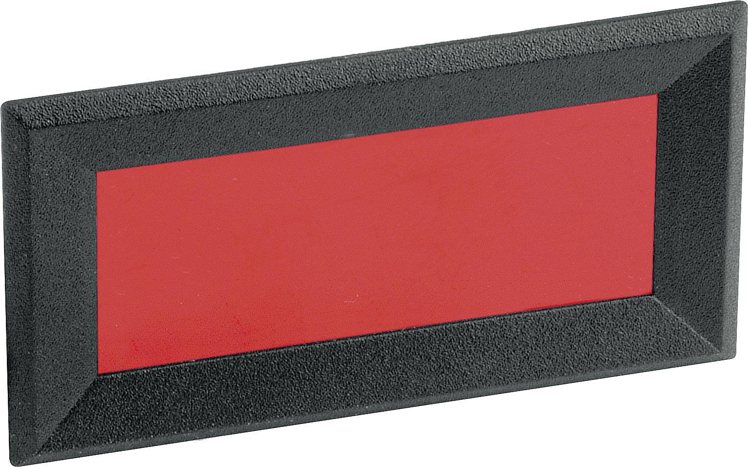 Mentor 2656.8422 Frontframe Zwart, Rood (b x h x d) 64 x 28 x 2.3 mm ABS afbeelding