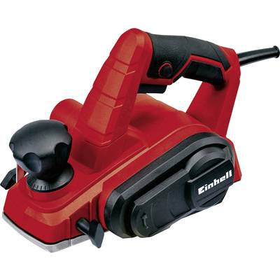 Crveni električni ručni blanjalica s ergonomskom ručkom i Einhell logom desno.