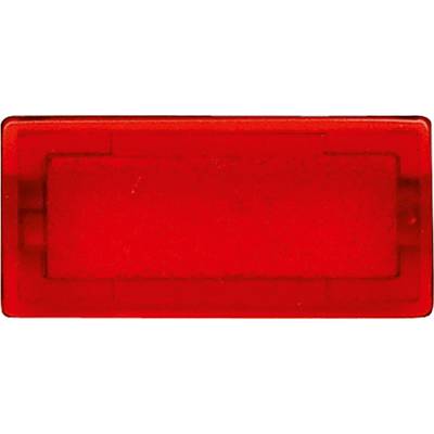 Pravokutni, crveni gumb ili prekidač, vjerojatno namijenjen za elektroničke ili mehaničke uređaje.