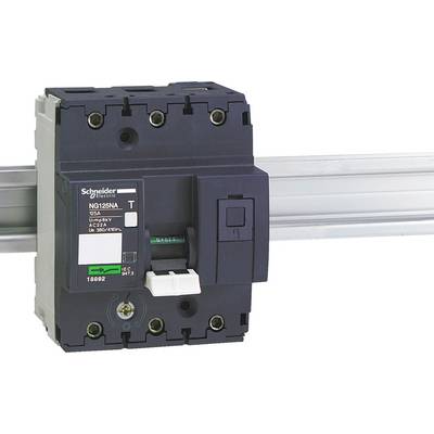 Industrijski prekidač montiran u kućištu, sa specifikacijama 'Schneider Electric, 125A, Ue 690V AC, Icu 25kA'.