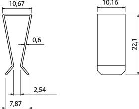 Fischer Elektronik Transistorklem Geschikt voor: TO-220 (l x b x h) 22.1 x 10.2 x 10.7 mm afbeelding