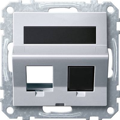 Dva mrežna priključka u zidnom nosaču, pogodni za Ethernet povezivanje u ugradnoj instalaciji.